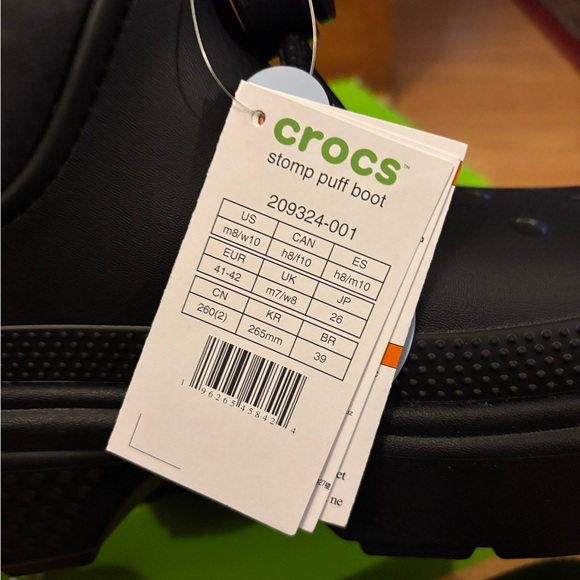 Crocs Black Stomp Puff Boots - Picture 5 of 6